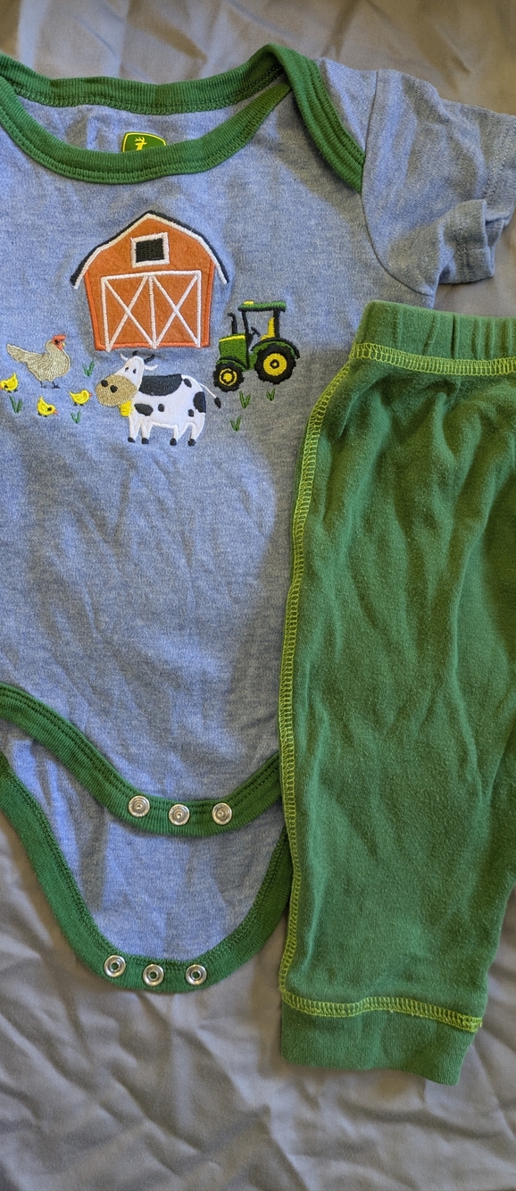 John Deere set for size 6-9 month